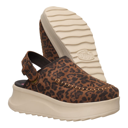 Delray Clog Suede - Brown Leopard - 4