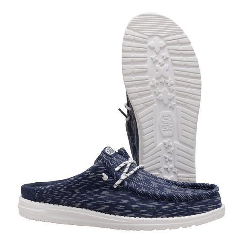 Wally Slip Jersey Jacquard - Navy Blazer/White - 3