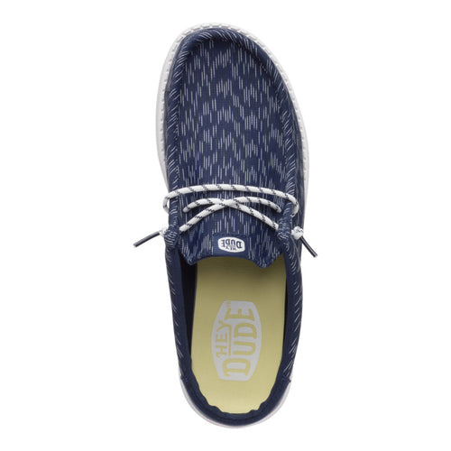 Wally Slip Jersey Jacquard - Navy Blazer/White - 6