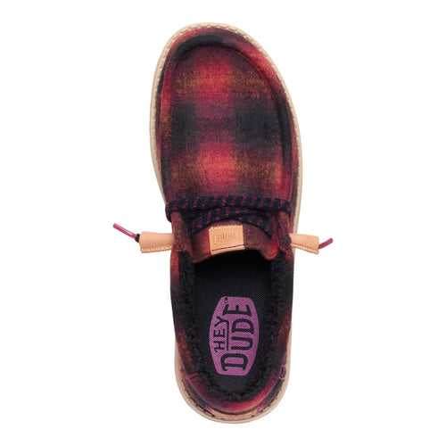 Wally Cozy Plaid - Red Plaid/Black - 6