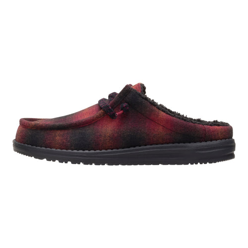 Wally Slip Cozy Plaid - Red Plaid/Black - 1
