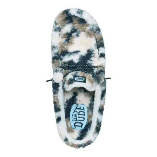 Wally Slipper Cozy Camo - White/Camo - 6