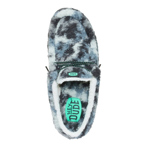 Wally Slipper Cozy Camo - Stormy Blue/Camo - 6