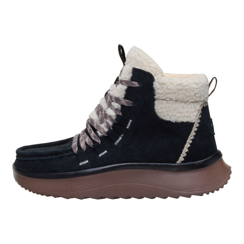 Wendy Peak Apres Suede Cozy Stitch - Black/Tan - 1