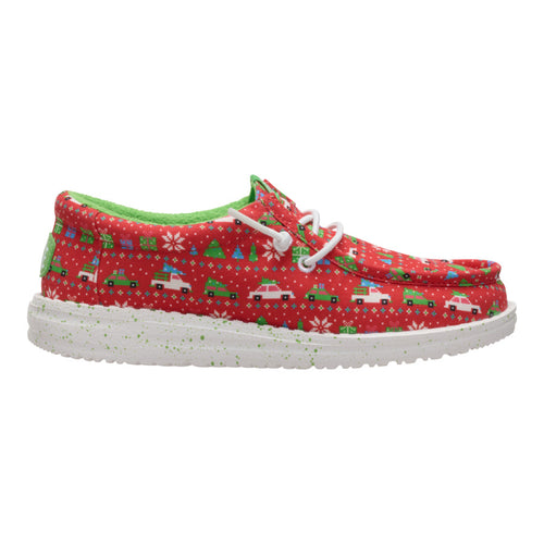 Wally Youth Holiday Sweater - Red/Green - 9