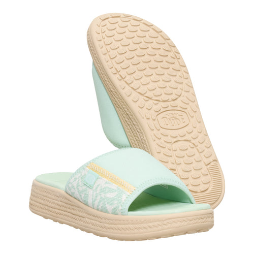Tide Espadrille Slide - Celadon Green/Multi - 3