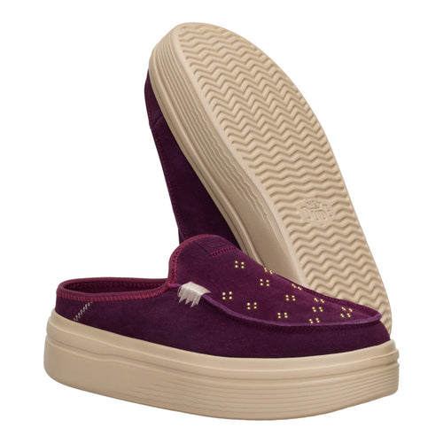 Austin Lift Suede Stud - Fig Purple - 3