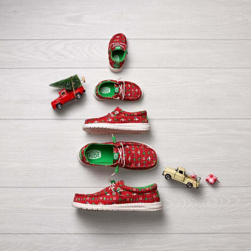 Wally Toddler Holiday Sweater - Red/Green - 2