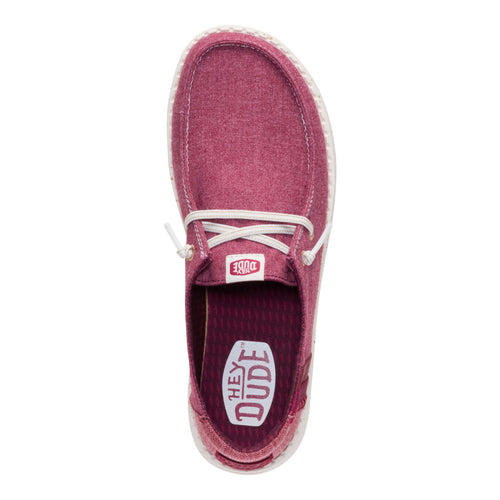 Wendy Break Brushed Linen - Burgundy - 6
