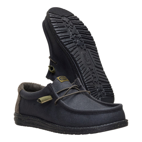 Wally Waxed Casual - Black/Black - 3