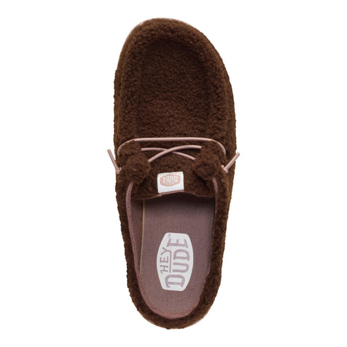 Wendy Slip Sherpa - Dark Brown - 6