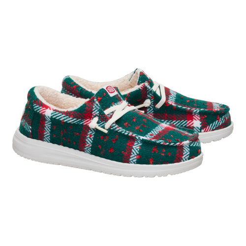Wally Youth Confetti Plaid Cozy - Red/Green/Multi - 2