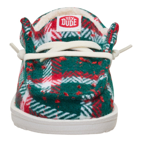 Wally Toddler Confetti Plaid Cozy - Red/Green/Multi - 4