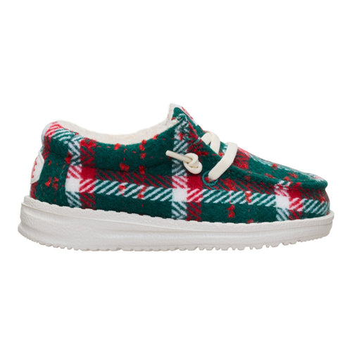 Wally Toddler Confetti Plaid Cozy - Red/Green/Multi - 8