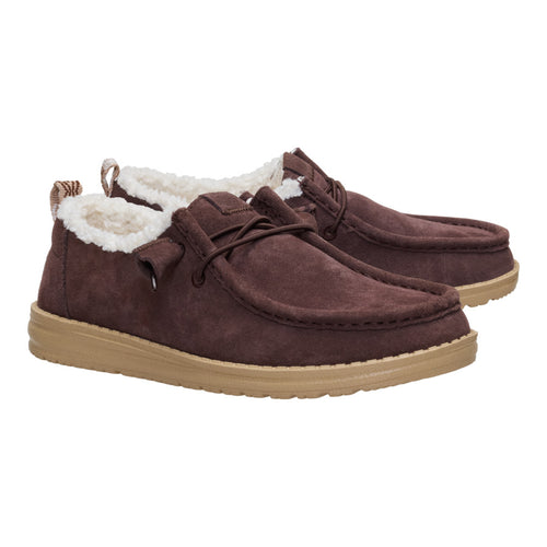 Wendy Suede Shearling - Dark Brown - 2