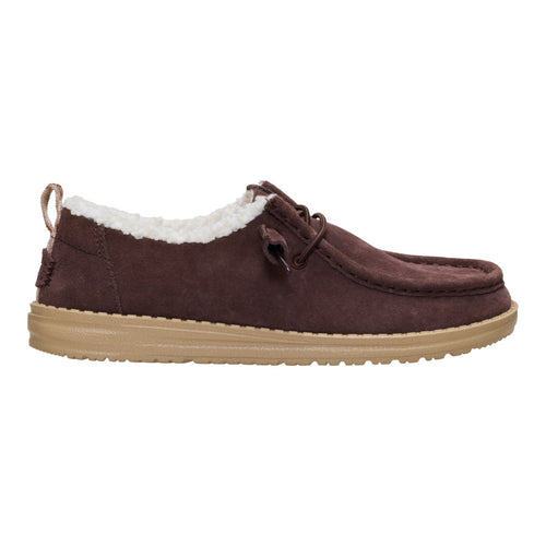 Wendy Suede Shearling - Dark Brown - 8