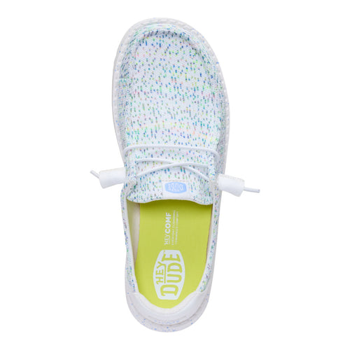 Wendy Stretch Speckle - White/Multi - 6