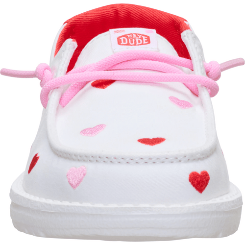 Wendy Youth Embroidered Hearts - White/Multi - 4