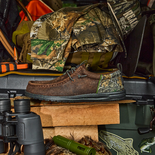Wally Funk Realtree Edge Suede - Mole Brown/Camo - 7